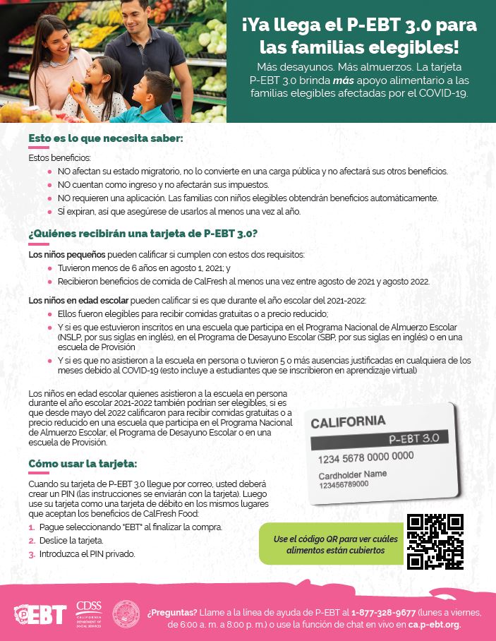 Fllyer For Family Audience Spanish